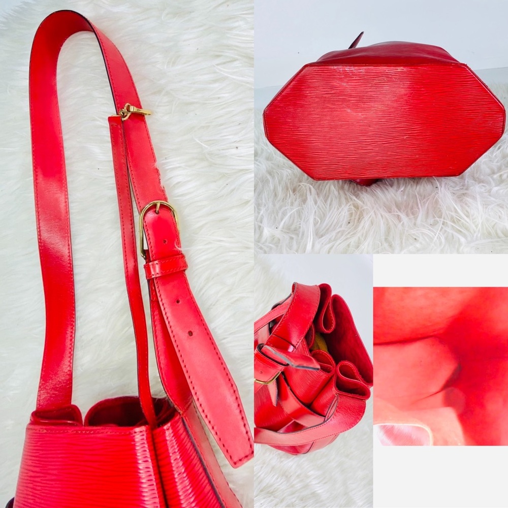 😍💃🏻🥰Authentic LOUIS VUITTON Red Epi Sac… 30 - Picture 8 of 14